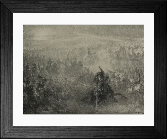 Framed Print : The Nocturnal Review, 1837. Creator: Auguste Raffet Framed Print : The Nocturnal Review, 1837. Creator: Auguste Raffet