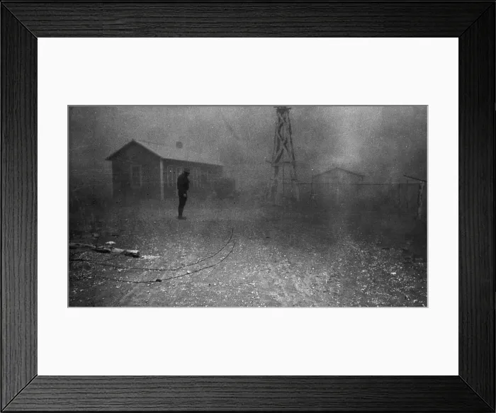 Framed Print : Dust storm, New Mexico, Spring 1935. Creator: Dorothea Lange Framed Print : Dust storm, New Mexico, Spring 1935. Creator: Dorothea Lange