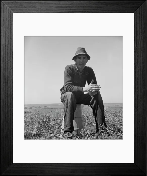 Framed Print : Strawberry grower from Oklahoma near Judsonia, 1937. Creator: Dorothea Lange Framed Print : Strawberry grower from Oklahoma near Judsonia, 1937. Creator: Dorothea Lange