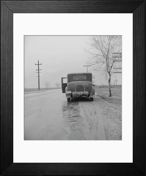 Framed Print : U.S. 99. Near Tulare, California, 1939. Creator: Dorothea Lange Framed Print : U.S. 99. Near Tulare, California, 1939. Creator: Dorothea Lange