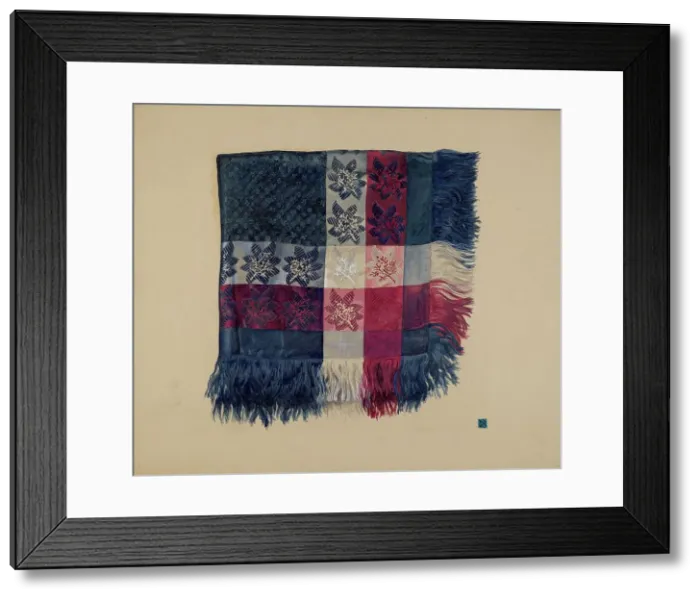 Framed Print : Economy Scarf, c. 1938. Creator: Ralph Atkinson Framed Print : Economy Scarf, c. 1938. Creator: Ralph Atkinson
