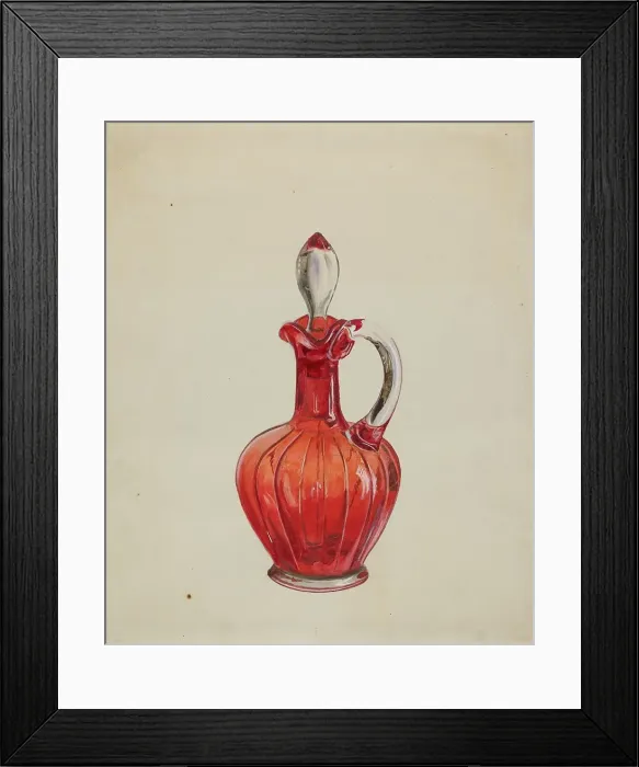 Framed Print : Vinegar Cruet, c. 1936. Creator: Ralph Atkinson Framed Print : Vinegar Cruet, c. 1936. Creator: Ralph Atkinson