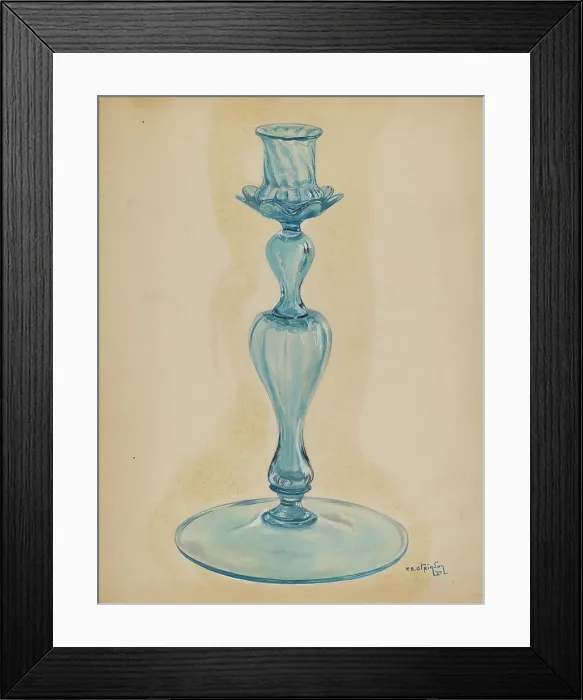 Framed Print : Candlestick, 1937. Creator: Ralph Atkinson Framed Print : Candlestick, 1937. Creator: Ralph Atkinson