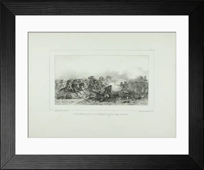 Framed Print : With that Play One Catches Only Blows, 1836. Creator: Auguste Raffet Framed Print : With that Play One Catches Only Blows, 1836. Creator: Auguste Raffet