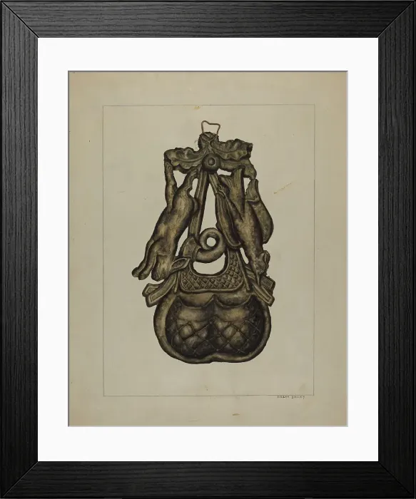 Framed Print : Match Container, c. 1937. Creator: Evelyn Bailey Framed Print : Match Container, c. 1937. Creator: Evelyn Bailey