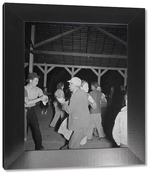 Halloween party at Shafter Camp for migrant agricultural workers, California, 1938. Creator: Dorothea Lange