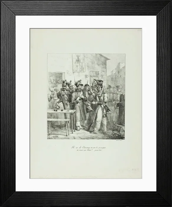 Framed Print : You Have Honor... 1825–26. Creator: Auguste Raffet Framed Print : You Have Honor... 1825–26. Creator: Auguste Raffet