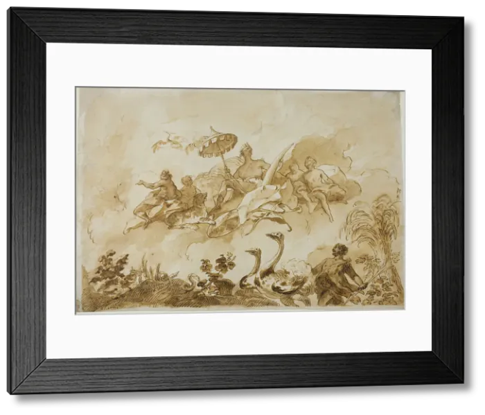 Framed Print : Allegory of Africa, 1765. Creator: Gregorio Guglielmi Framed Print : Allegory of Africa, 1765. Creator: Gregorio Guglielmi