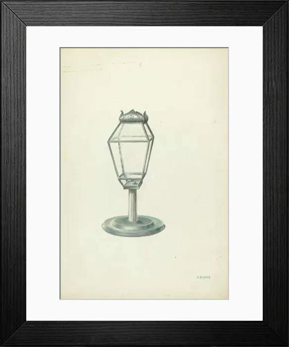 Framed Print : Lantern, 1935 / 1942. Creator: Ruth Buker Framed Print : Lantern, 1935 / 1942. Creator: Ruth Buker