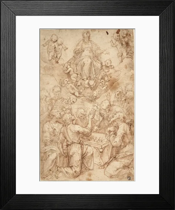 Framed Print : Assumption of the Virgin, n.d. Creators: Guglielmo Caccia, Marcello Venusti Framed Print : Assumption of the Virgin, n.d. Creators: Guglielmo Caccia, Marcello Venusti