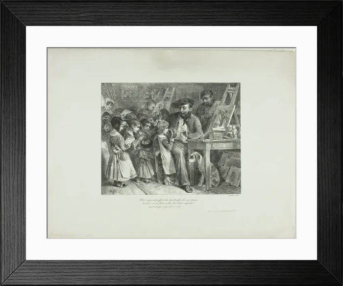 Framed Print : You who have made portraits of our fathers... would you make them of their children?, 1827. Creator: Auguste Raffet Framed Print : You who have made portraits of our fathers... would you make them of their children?, 1827. Creator: Auguste Raffet