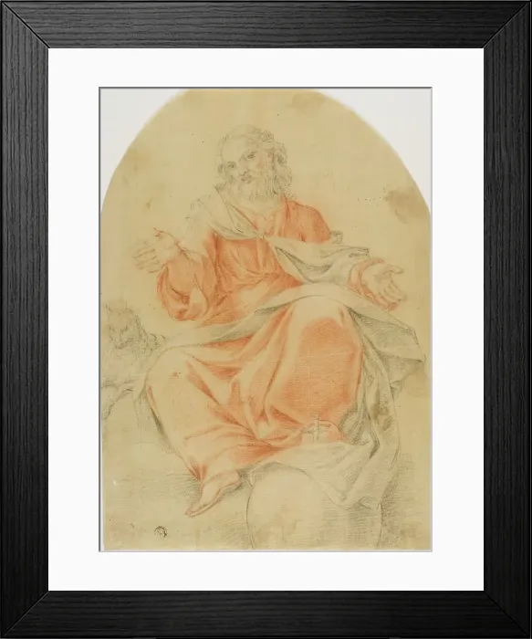 Framed Print : Christ as Salvator Mundi with Lamb, n.d. Creator: Jacopo Pontormo Framed Print : Christ as Salvator Mundi with Lamb, n.d. Creator: Jacopo Pontormo