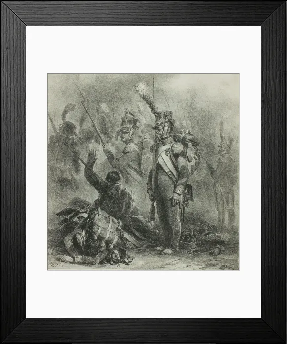 Framed Print : Close the Ranks, 1832. Creator: Auguste Raffet Framed Print : Close the Ranks, 1832. Creator: Auguste Raffet