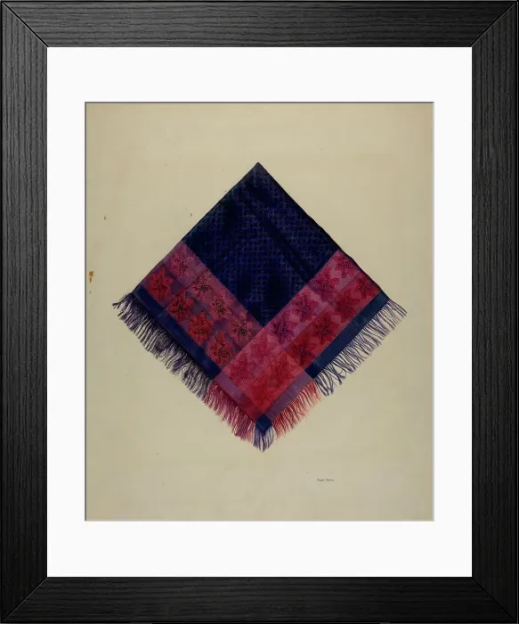 Framed Print : Brocade Kerchief, c. 1938. Creator: Angelo Bulone Framed Print : Brocade Kerchief, c. 1938. Creator: Angelo Bulone