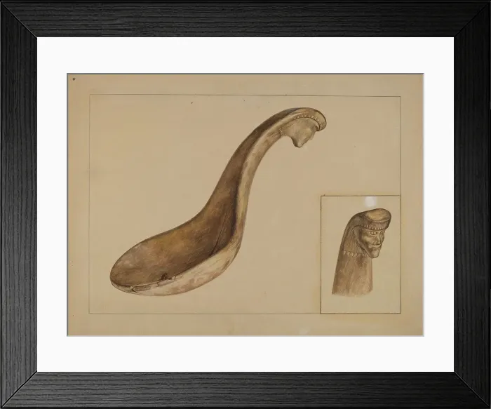 Framed Print : Ladle, c. 1936. Creator: Angelo Bulone Framed Print : Ladle, c. 1936. Creator: Angelo Bulone