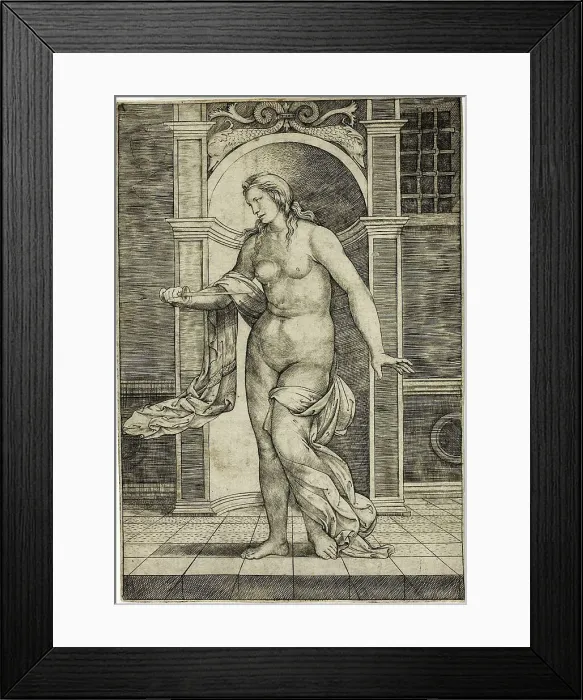 Framed Print : Lucretia, c.1510. Creator: Jacopo Francia Framed Print : Lucretia, c.1510. Creator: Jacopo Francia