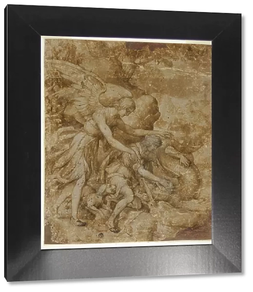 Tobias and the Angel Raphael, c.1605. Creator: Jacopo Ligozzi