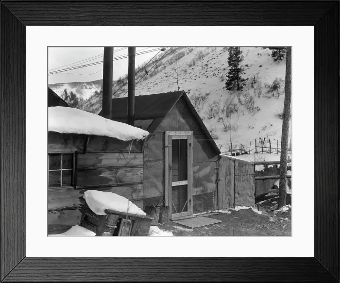 Framed Print : Utah coal miner's house, Consumers, near Price, Utah, 1936. Creator: Dorothea Lange Framed Print : Utah coal miner's house, Consumers, near Price, Utah, 1936. Creator: Dorothea Lange