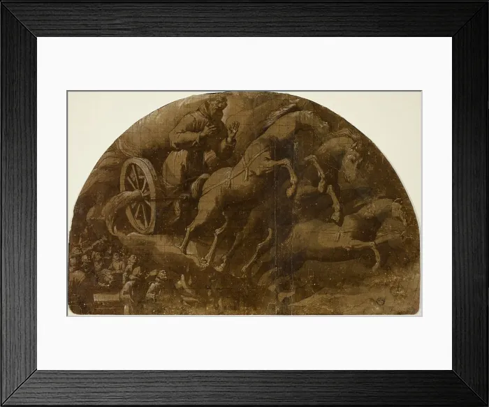 Framed Print : Study for the Vision of Saint Francis of Assisi Taken to Heaven in a Fiery Chariot, 1600 / 02. Creator: Jacopo Ligozzi Framed Print : Study for the Vision of Saint Francis of Assisi Taken to Heaven in a Fiery Chariot, 1600 / 02. Creator: Jacopo Ligozzi