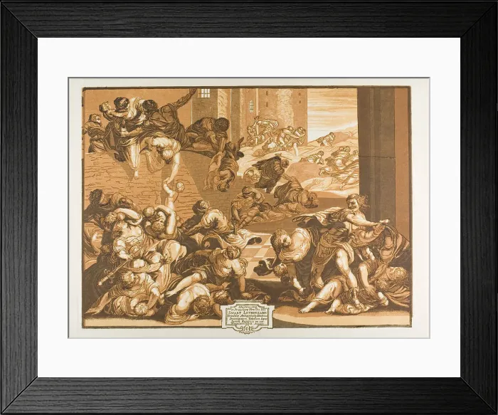 Framed Print : The Massacre of the Innocents, from Opera Selectiora, 1739. Creator: John Baptist Jackson Framed Print : The Massacre of the Innocents, from Opera Selectiora, 1739. Creator: John Baptist Jackson