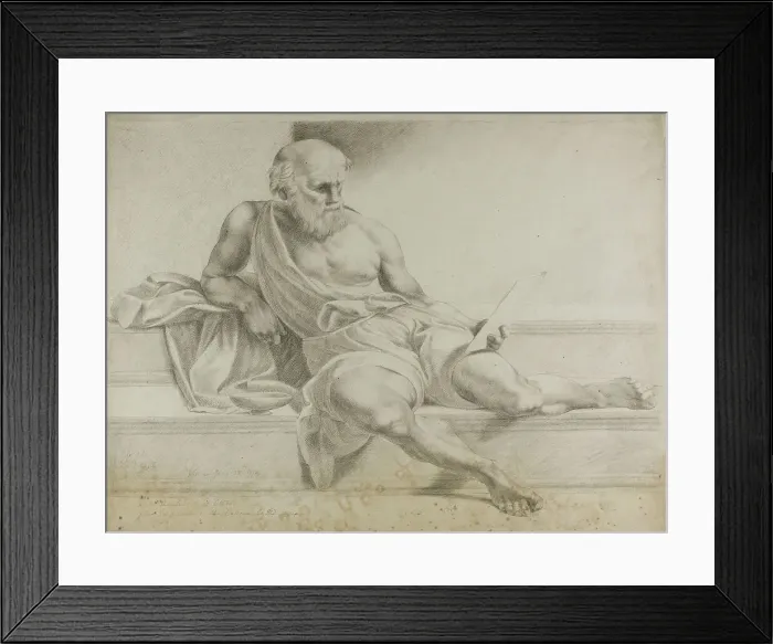 Framed Print : Diogenes, 1774. Creator: John Downman Framed Print : Diogenes, 1774. Creator: John Downman
