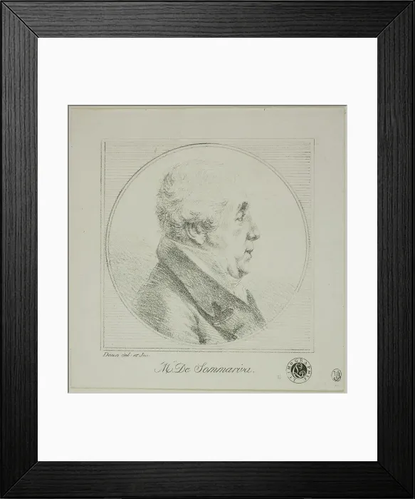 Framed Print : Profile Portrait of Monsieur de Sommariva, c. 1820. Creator: Vivant Denon Framed Print : Profile Portrait of Monsieur de Sommariva, c. 1820. Creator: Vivant Denon