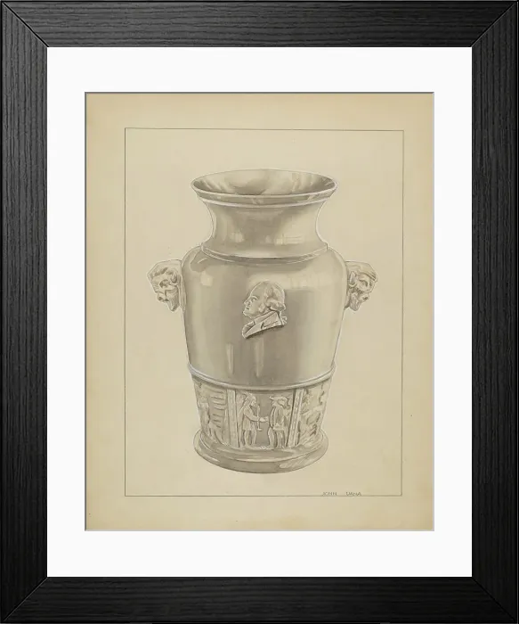 Framed Print : Vase, c. 1936. Creator: John Dana Framed Print : Vase, c. 1936. Creator: John Dana