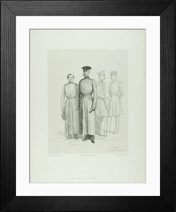 Framed Print : Russian Prisoners of Bomarsud, 1854. Creator: Auguste Raffet Framed Print : Russian Prisoners of Bomarsud, 1854. Creator: Auguste Raffet