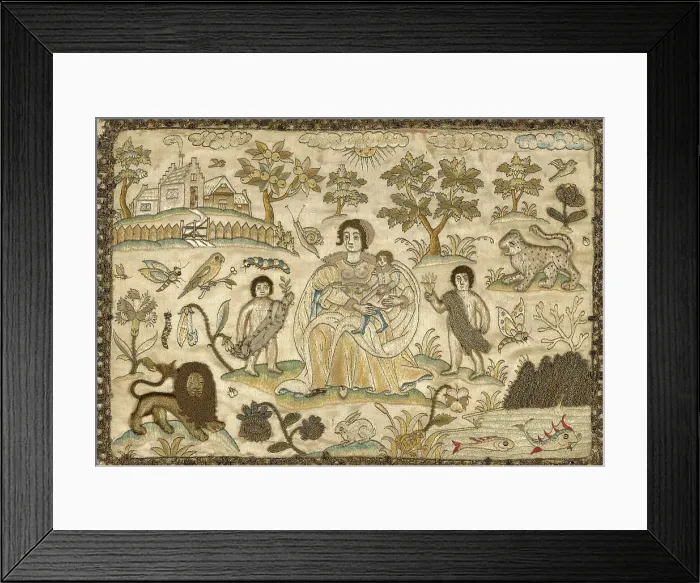 Framed Print : Panel, England, 17th century. Creator: Unknown