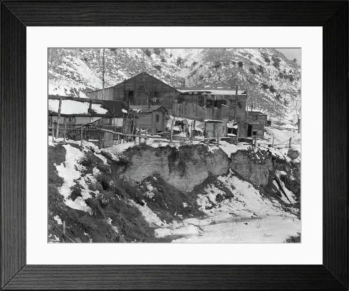 Framed Print : Blue Blaze mine, coal town, company houses, Consumers, near Price, Utah, 1936. Creator: Dorothea Lange Framed Print : Blue Blaze mine, coal town, company houses, Consumers, near Price, Utah, 1936. Creator: Dorothea Lange