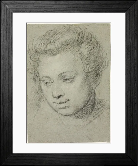 Framed Print : Head of a Woman, c.1575. Creator: Paolo Veronese Framed Print : Head of a Woman, c.1575. Creator: Paolo Veronese