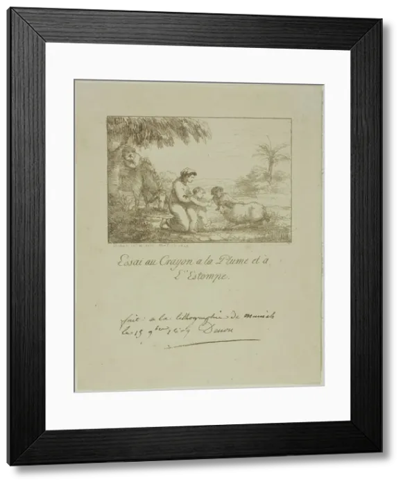 Framed Print : The Holy Family, 1809. Creator: Vivant Denon Framed Print : The Holy Family, 1809. Creator: Vivant Denon