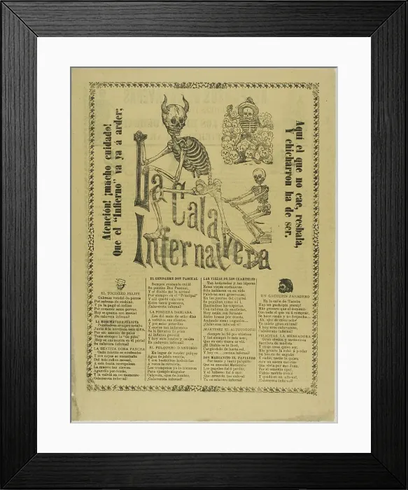 Framed Print : The Infernal Calavera, n.d. Creator: Unknown Framed Print : The Infernal Calavera, n.d. Creator: Unknown