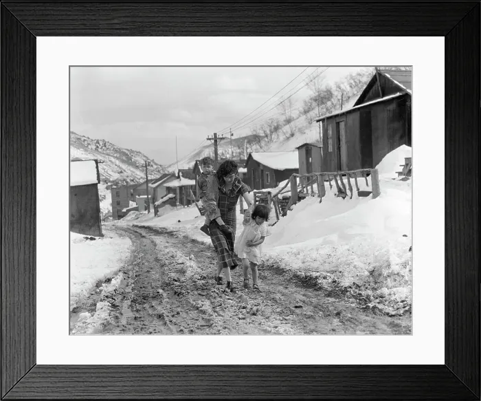 Framed Print : Main street, Utah coal town, Consumers, near Price, Utah, 1936. Creator: Dorothea Lange Framed Print : Main street, Utah coal town, Consumers, near Price, Utah, 1936. Creator: Dorothea Lange