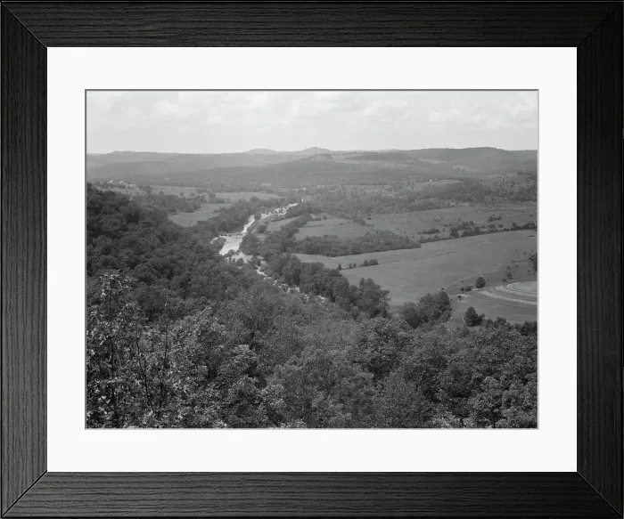 Framed Print : Ozark Mountains seen from U.S. 62, North Central Arkansas, 1939. Creator: Dorothea Lange Framed Print : Ozark Mountains seen from U.S. 62, North Central Arkansas, 1939. Creator: Dorothea Lange