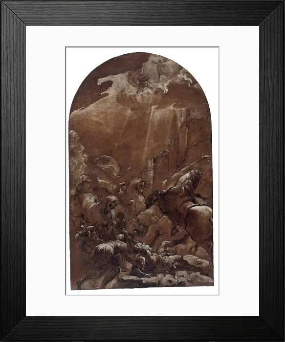 Framed Print : The Conversion of Saint Paul, 1587 / 89. Creator: Lodovico Carracci Framed Print : The Conversion of Saint Paul, 1587 / 89. Creator: Lodovico Carracci