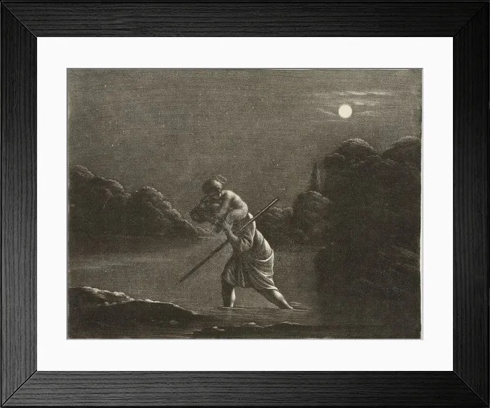 Framed Print : Saint Christopher, 1665 / 77. Creator: Wallerant Vaillant Framed Print : Saint Christopher, 1665 / 77. Creator: Wallerant Vaillant