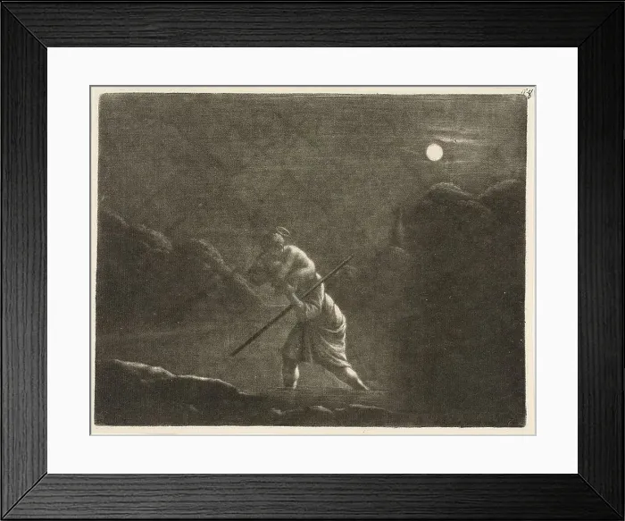 Framed Print : Saint Christopher, 1665 / 77. Creator: Wallerant Vaillant Framed Print : Saint Christopher, 1665 / 77. Creator: Wallerant Vaillant