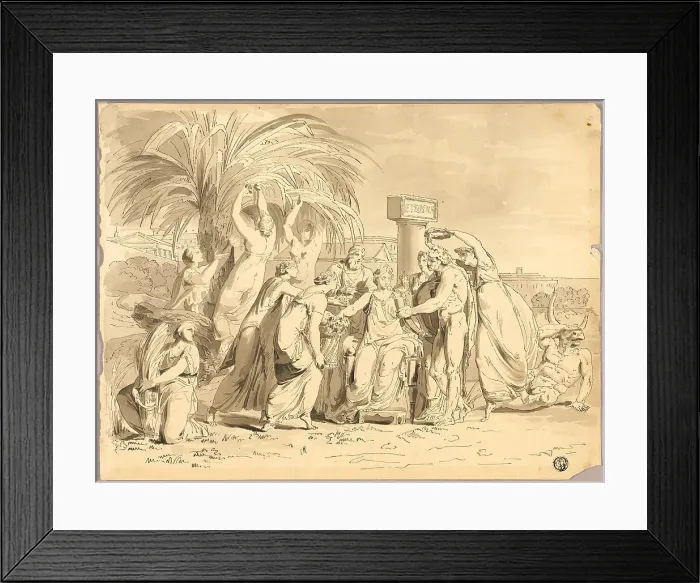 Framed Print : Feast of Ceres, n.d. Creator: Lodovico Lipparini