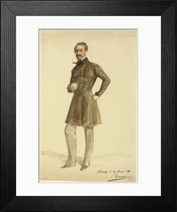 Framed Print : S. Terrason, 1849. Creator: Auguste Raffet Framed Print : S. Terrason, 1849. Creator: Auguste Raffet