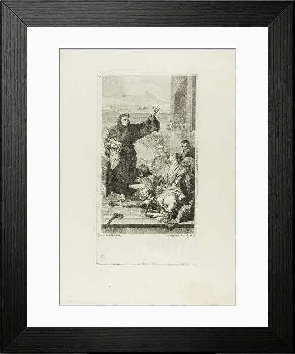 Framed Print : The Miracle of St. Anthony of Padua, c.1737-72. Creator: Lorenzo Tiepolo Framed Print : The Miracle of St. Anthony of Padua, c.1737-72. Creator: Lorenzo Tiepolo