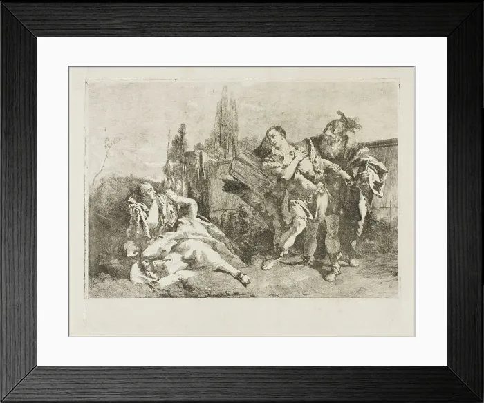 Framed Print : Rinaldo Leaving Armida, 1751-53. Creator: Lorenzo Tiepolo Framed Print : Rinaldo Leaving Armida, 1751-53. Creator: Lorenzo Tiepolo