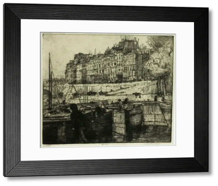 Framed Print : La Cité, Paris, 1900. Creator: Donald Shaw MacLaughlan Framed Print : La Cité, Paris, 1900. Creator: Donald Shaw MacLaughlan