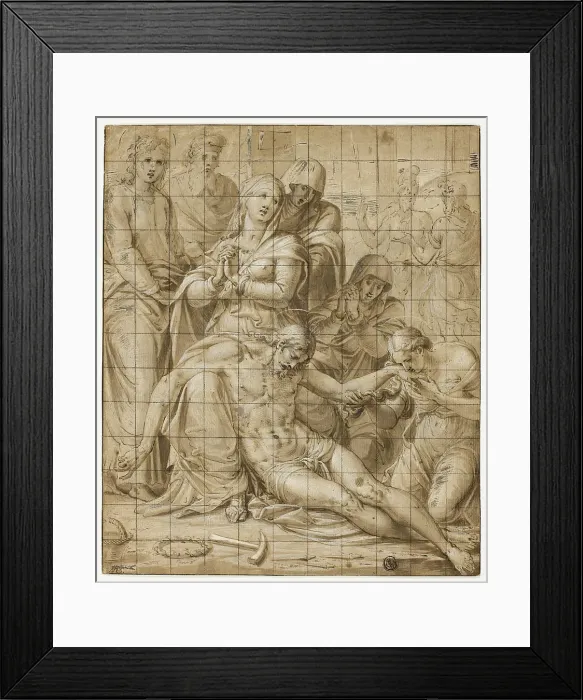 Framed Print : Deposition, 1540 / 46. Creator: Luca Penni Framed Print : Deposition, 1540 / 46. Creator: Luca Penni