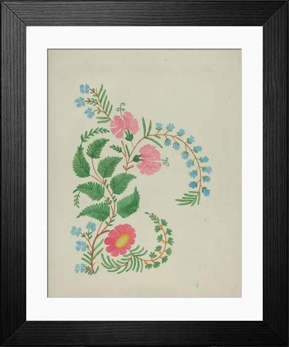 Framed Print : Embroidery, c. 1936. Creator: Ann Gene Buckley Framed Print : Embroidery, c. 1936. Creator: Ann Gene Buckley