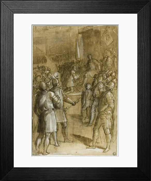 Framed Print : Study for Cosimo I Reorganizing the Tuscan Troops, 1589. Creator: Ludovico Buti Framed Print : Study for Cosimo I Reorganizing the Tuscan Troops, 1589. Creator: Ludovico Buti