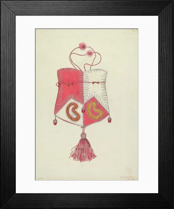Framed Print : Bag, 1935 / 1942. Creator: Ann Gene Buckley Framed Print : Bag, 1935 / 1942. Creator: Ann Gene Buckley