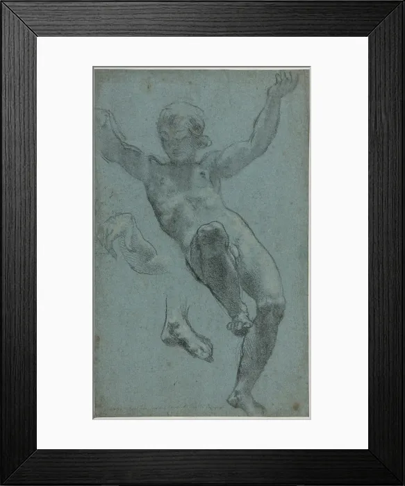 Framed Print : Study of a Youth for the Loggia of Cupid and Psyche, 1611 / 13. Creator: Ludovico Cardi Framed Print : Study of a Youth for the Loggia of Cupid and Psyche, 1611 / 13. Creator: Ludovico Cardi