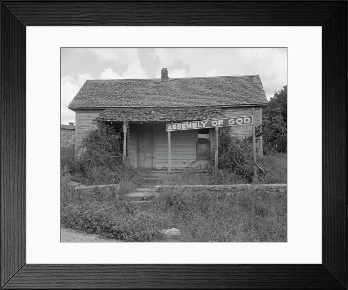 Framed Print : Migrants carry this sect to California, Northern Arkansas on U.S. 62, 1938. Creator: Dorothea Lange Framed Print : Migrants carry this sect to California, Northern Arkansas on U.S. 62, 1938. Creator: Dorothea Lange