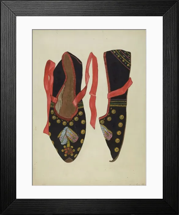 Framed Print : Dancing Shoe, c. 1936. Creator: Ann Gene Buckley Framed Print : Dancing Shoe, c. 1936. Creator: Ann Gene Buckley